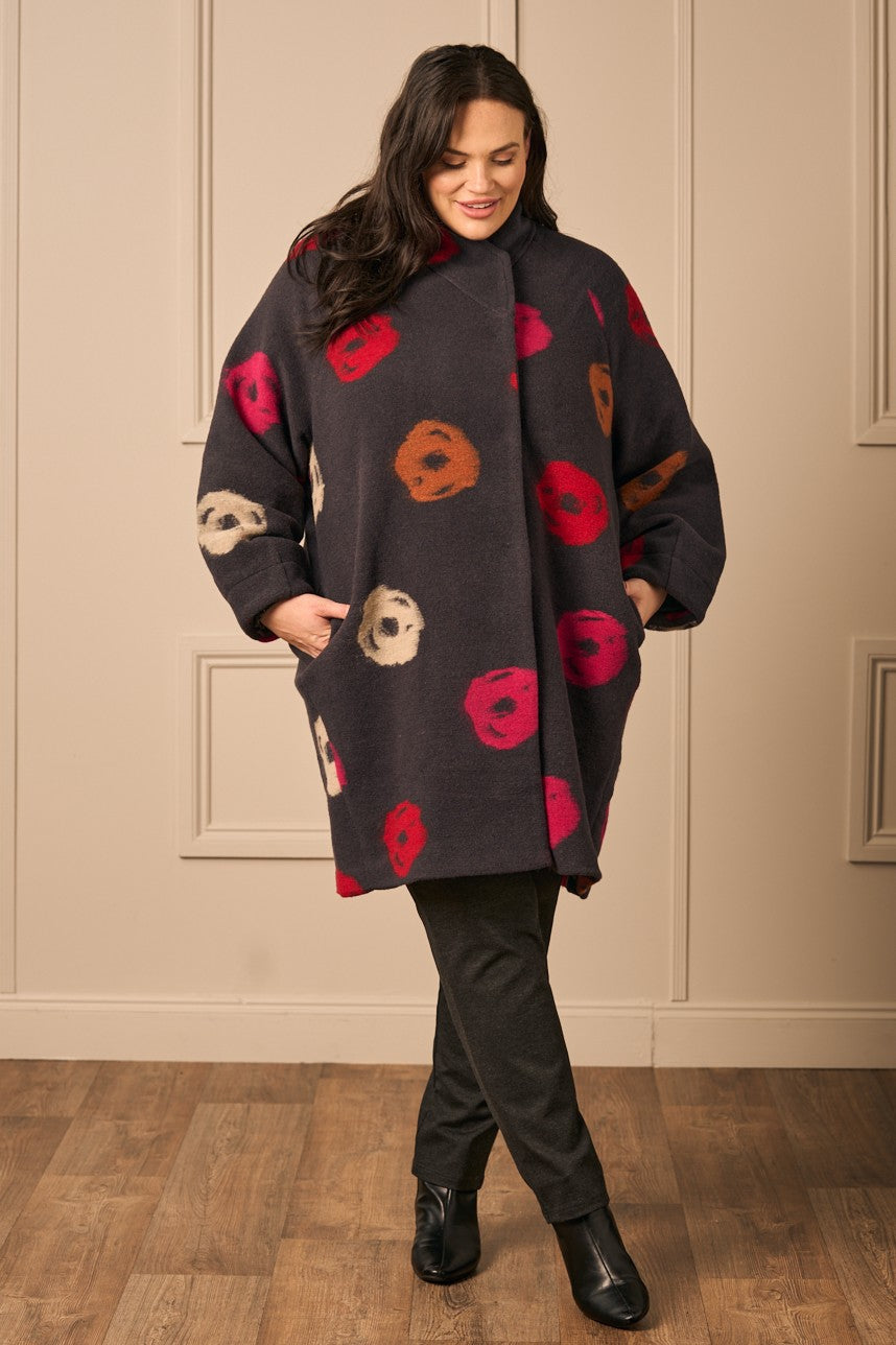 Noen wool mix coat - Anthracite – Froxx Clothing