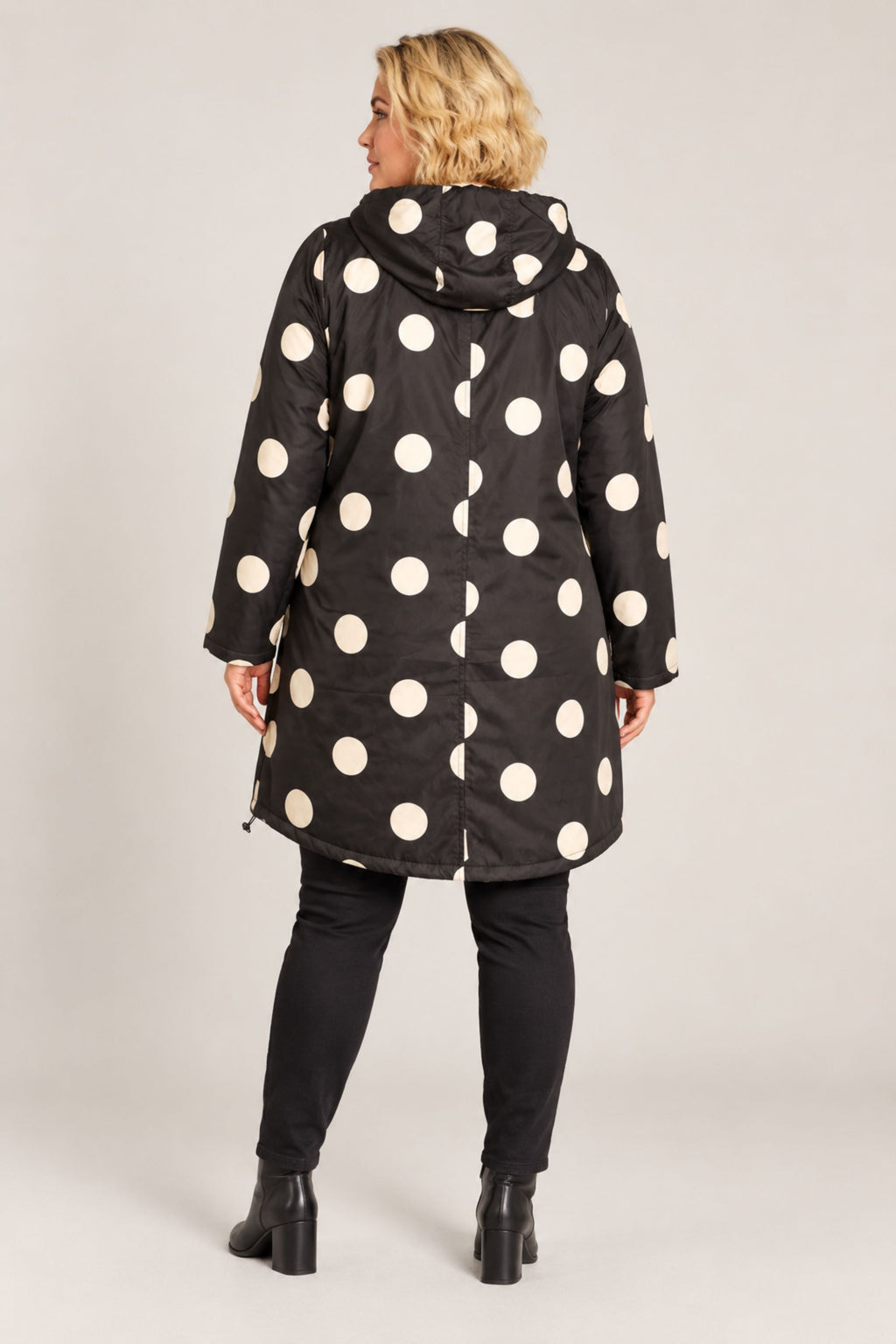 Ciso spot puffa jacket - Black