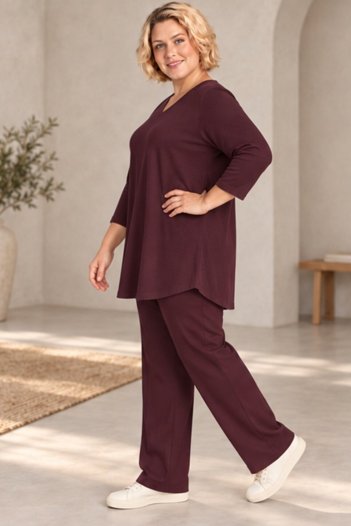 Ciso jersey V neck tee - Fig