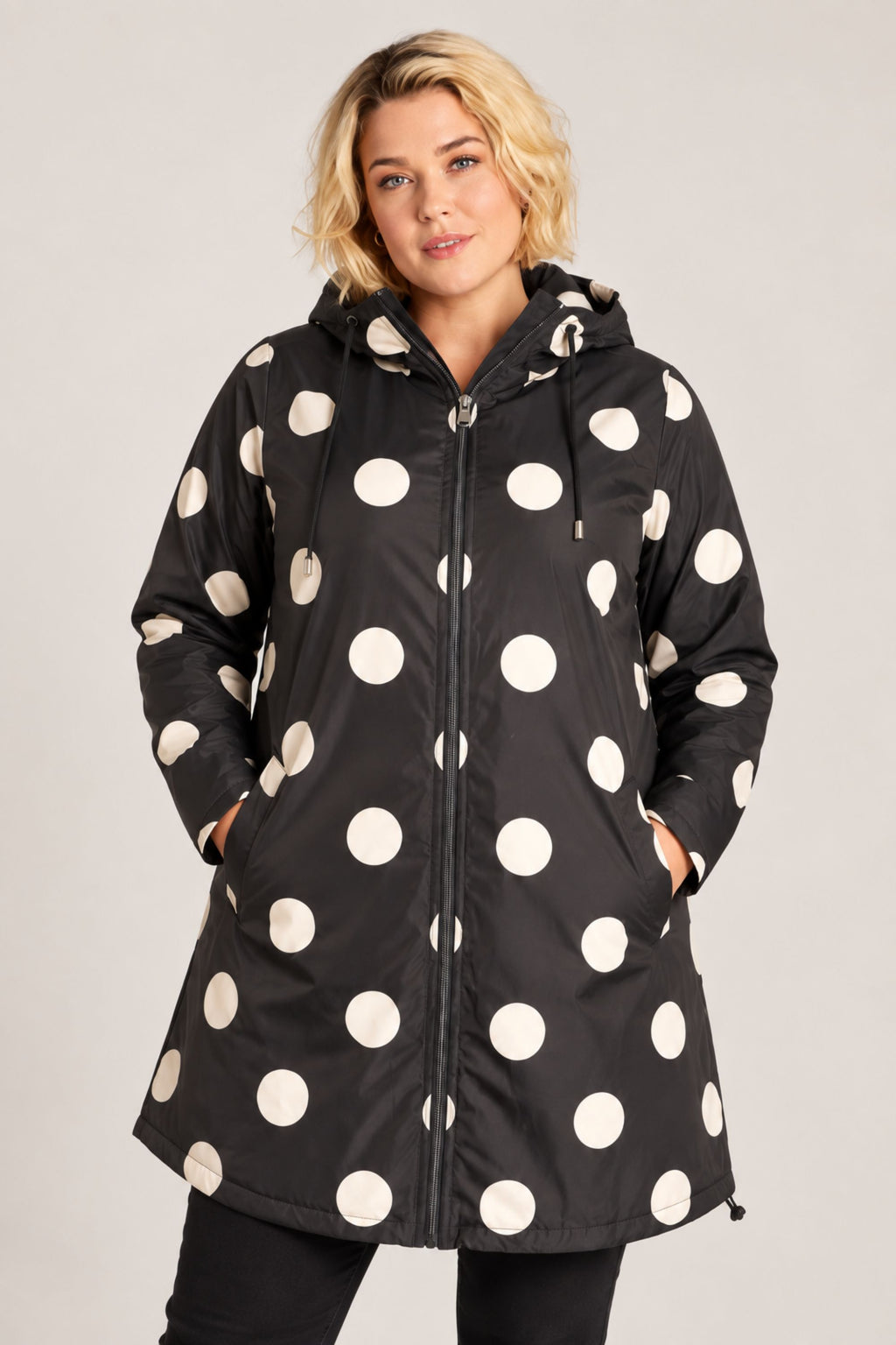 Ciso spot puffa jacket - Black