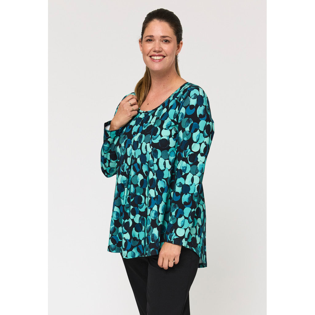 Pont Neuf Elvira jersey tunic - Petrol