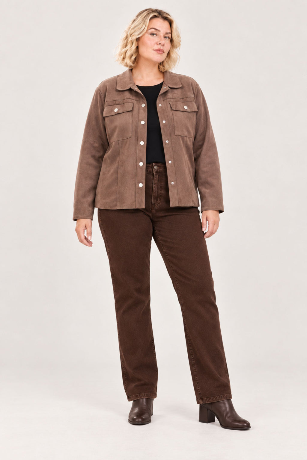 Ciso faux suede jacket - Fig