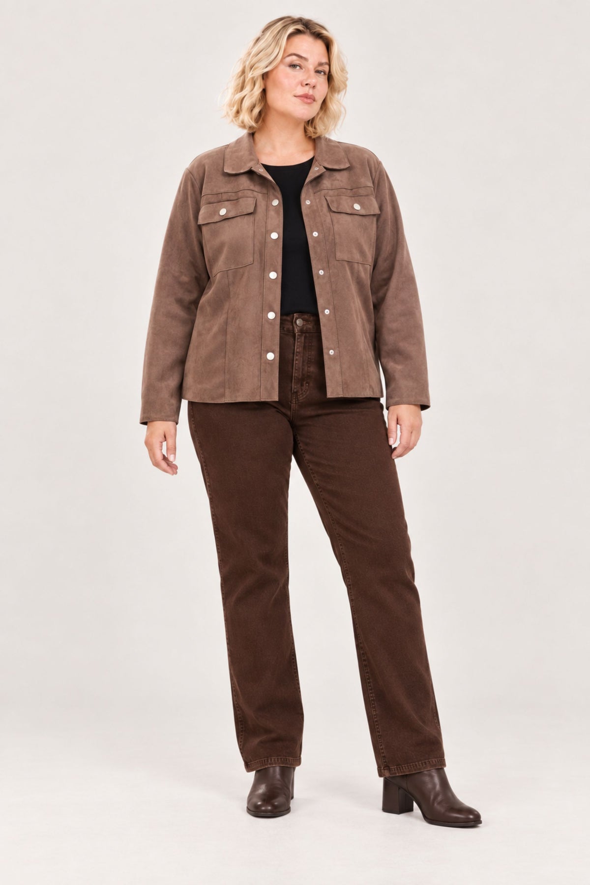 Ciso faux suede jacket - Fig