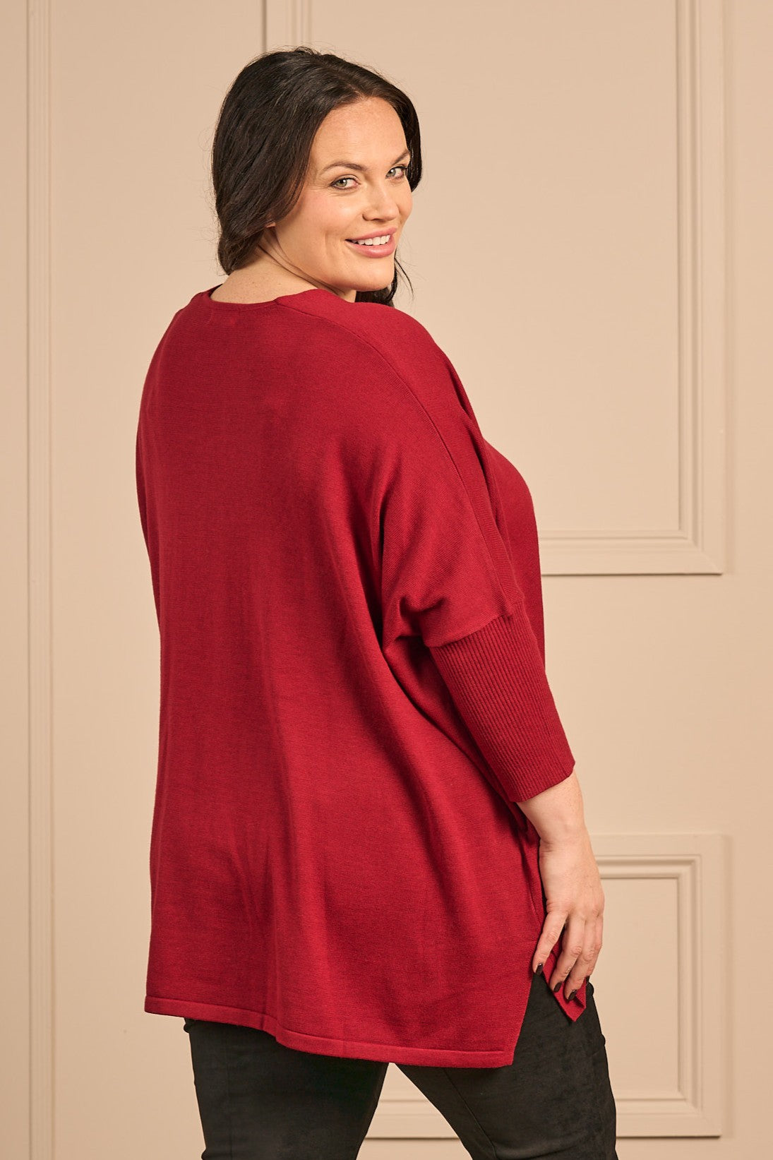 Thanny batwing jumper - Red