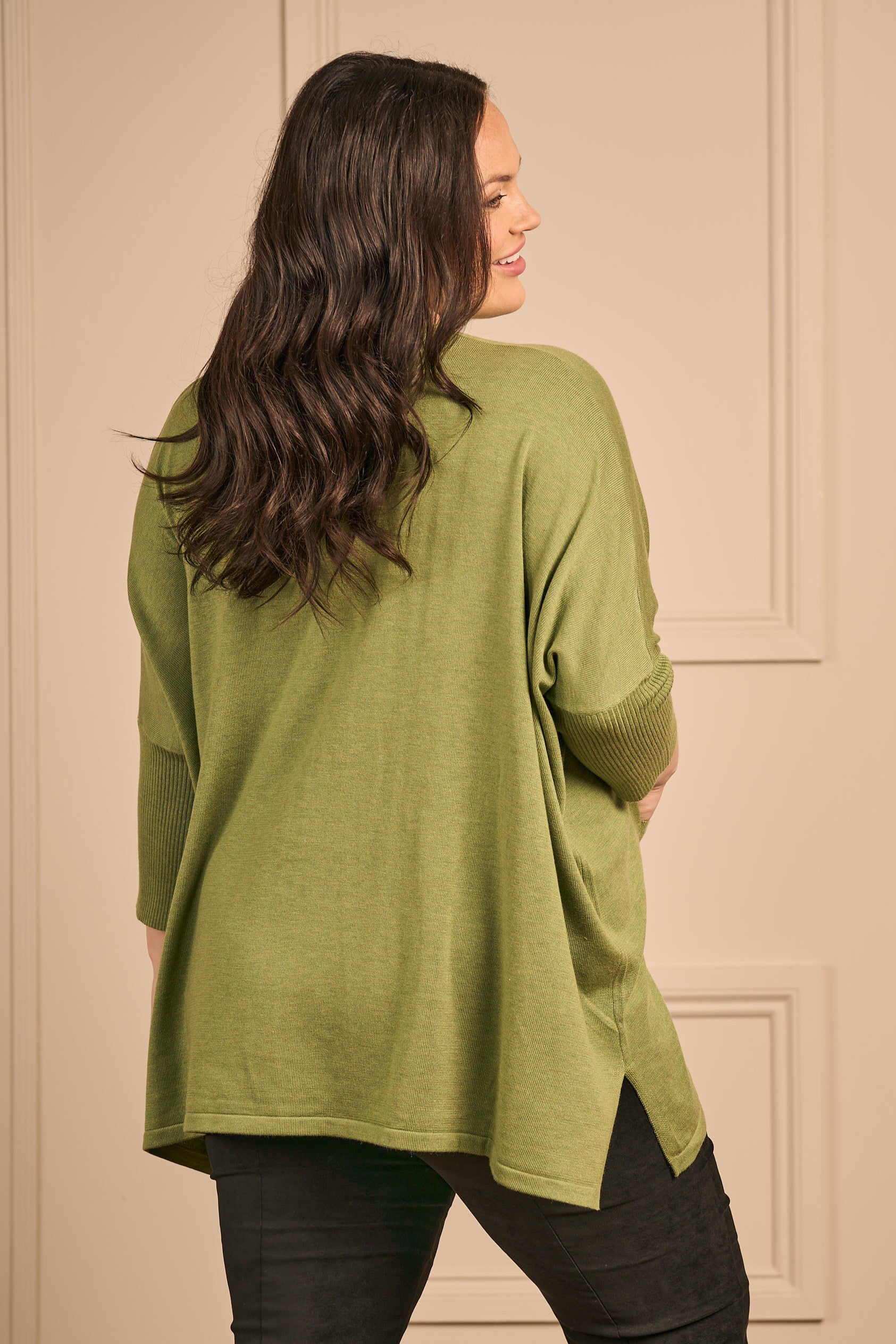 Thanny batwing jumper - Lime