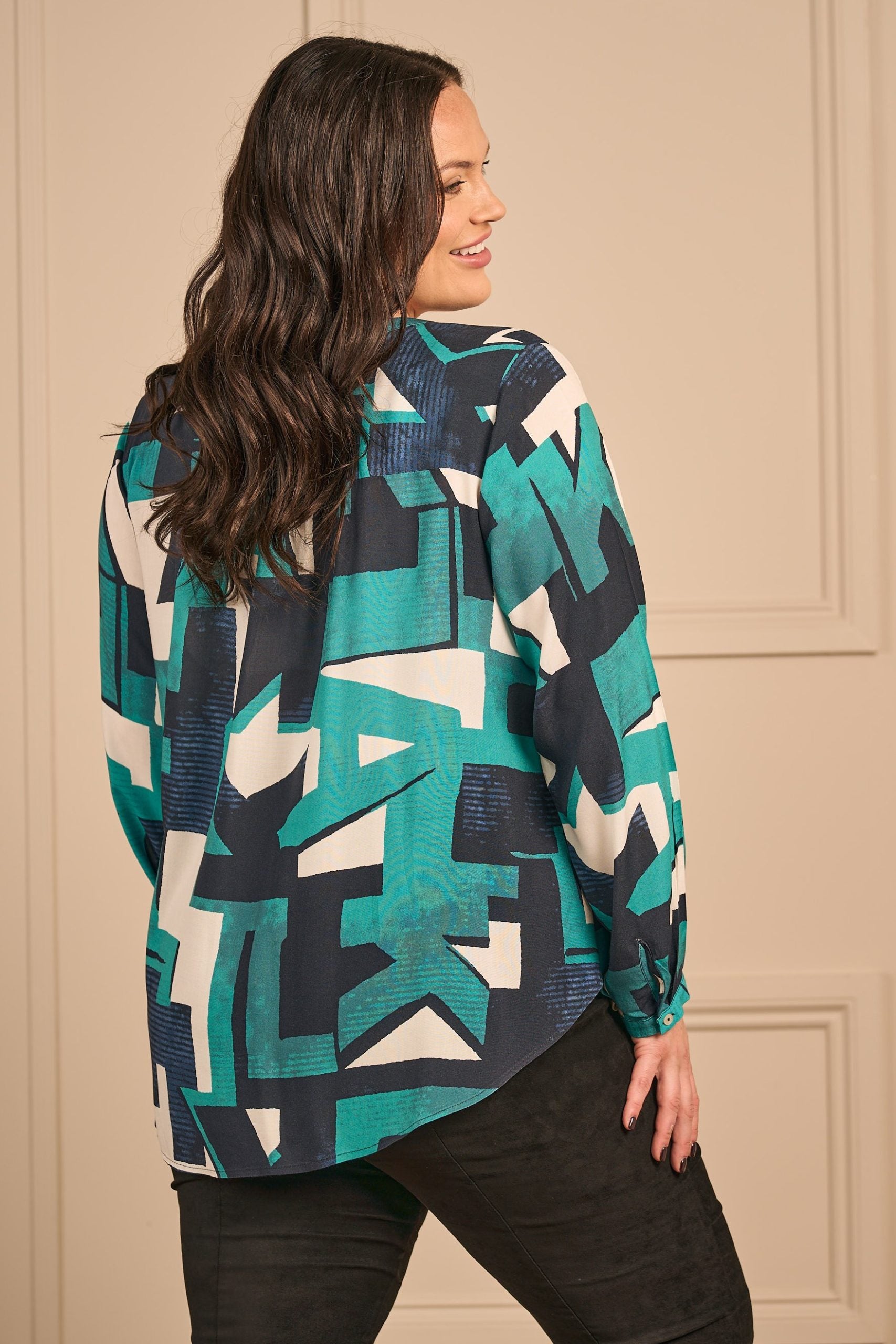 Via Appia kaftan tunic - Emerald