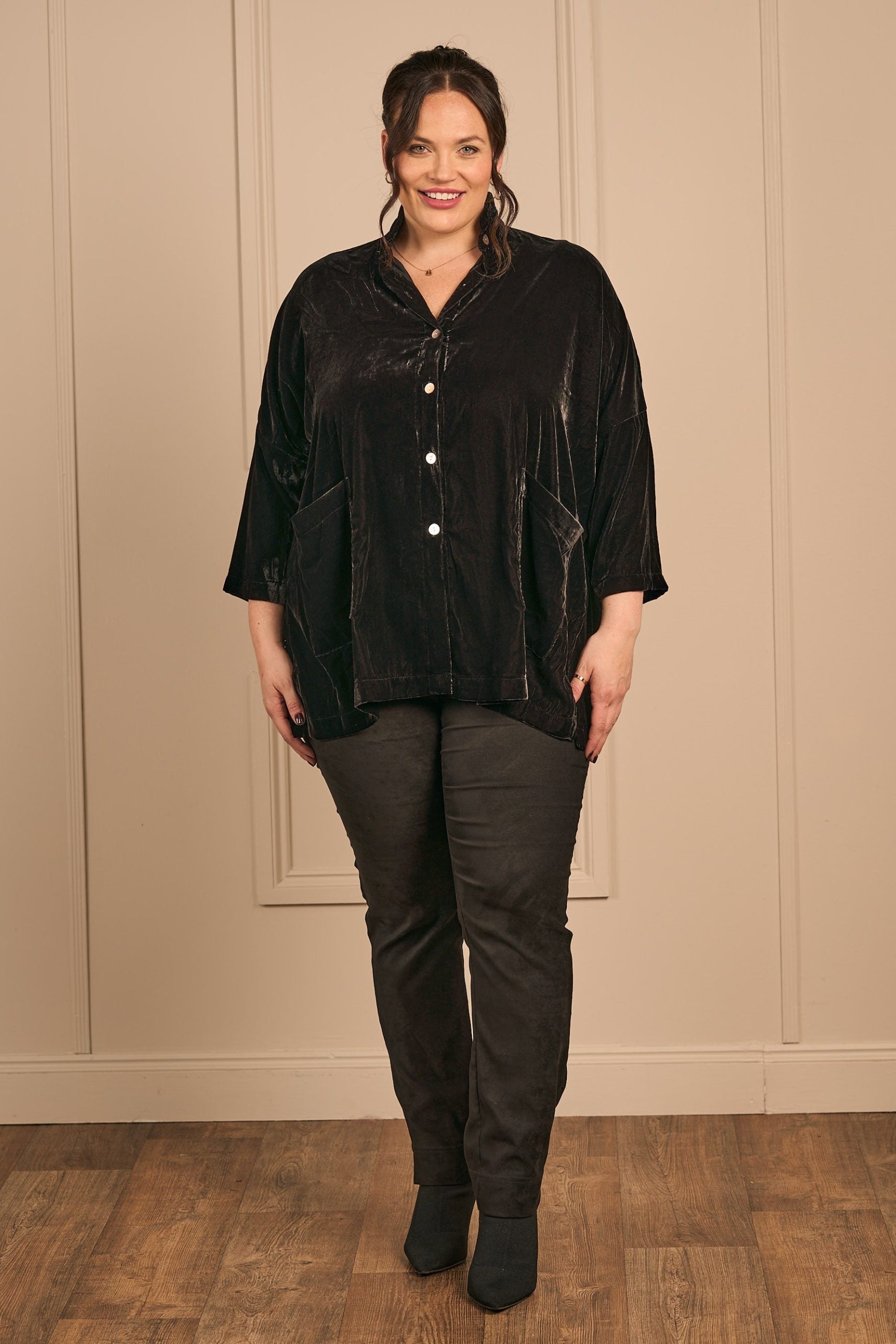 Thanny velvet jacket - Black
