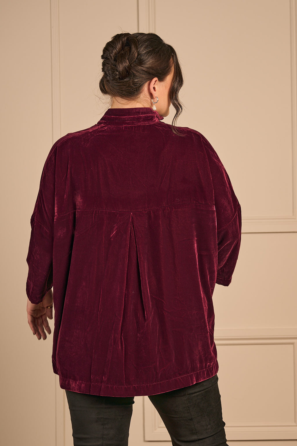Thanny velvet jacket - Rosso