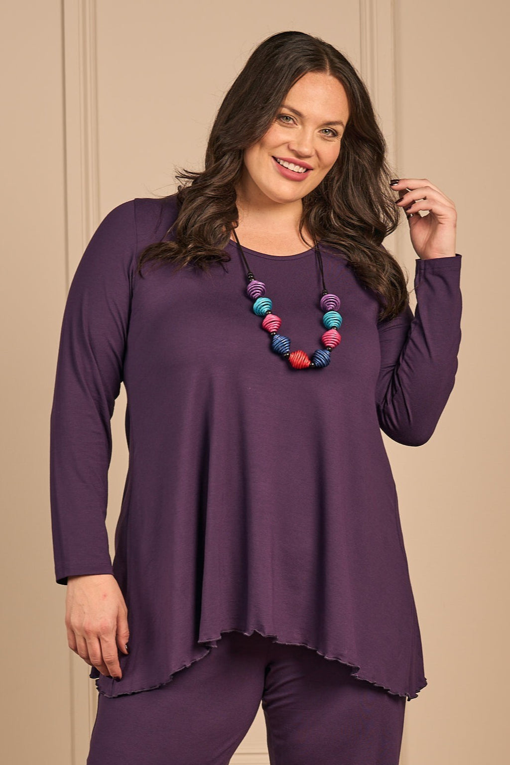 Exelle Saskatol jersey tee - Purple