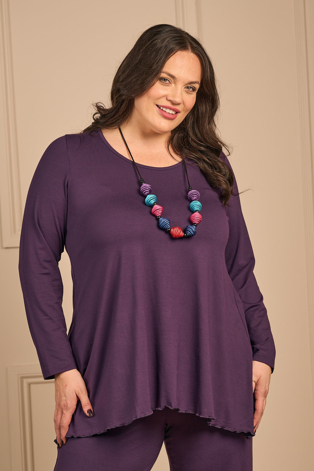 Exelle Saskatol jersey tee - Purple