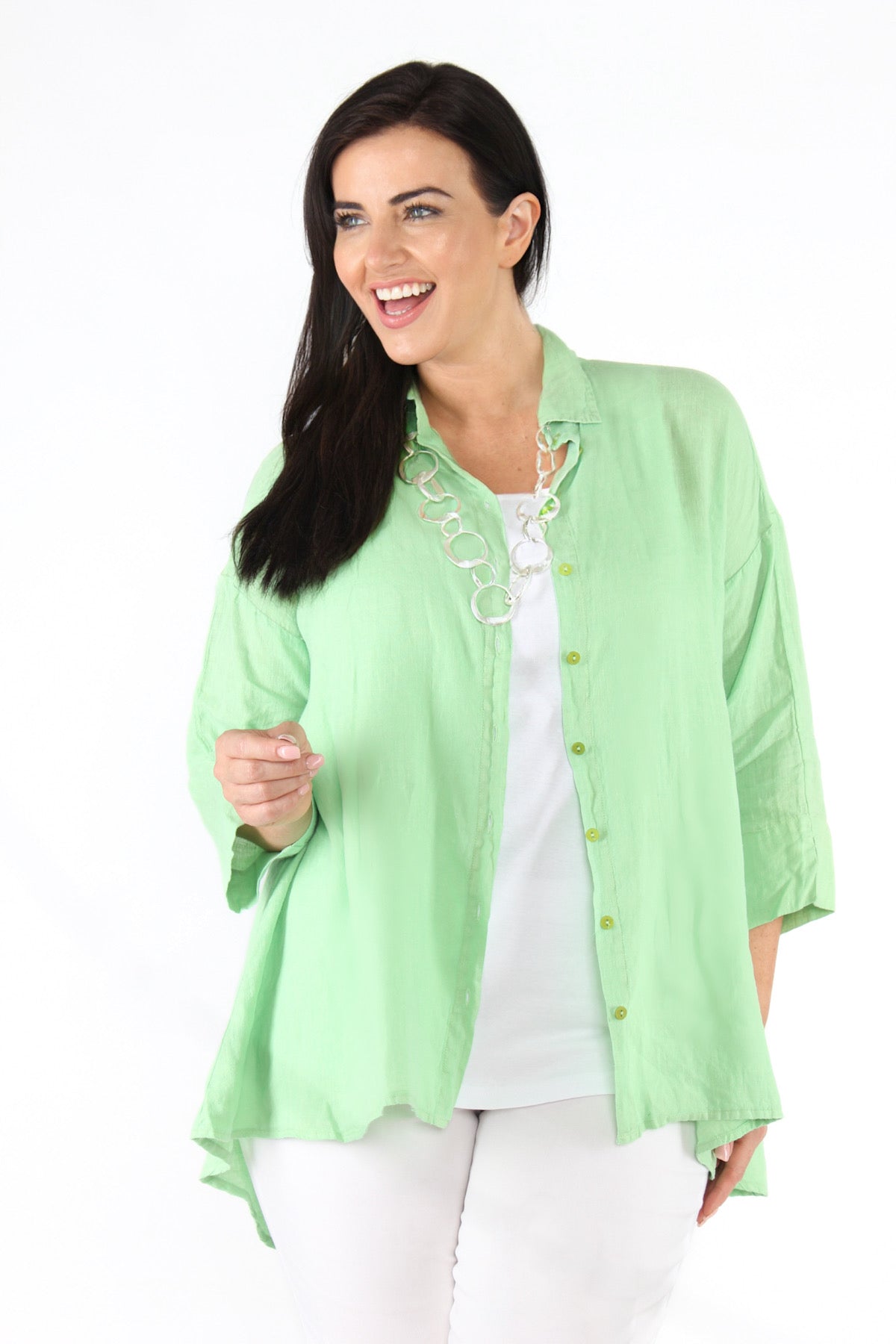 Grizas linen shirt - Pistachio