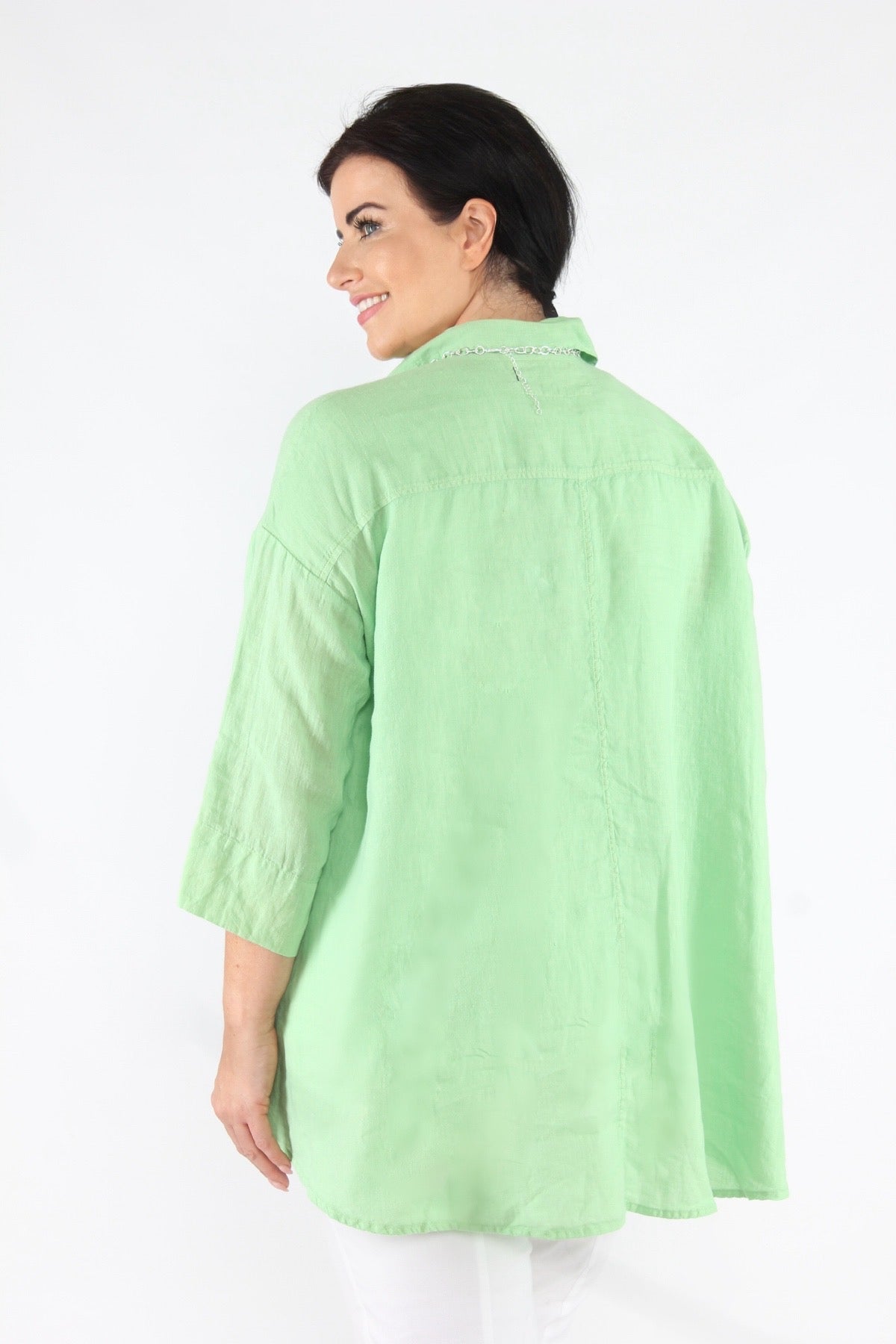 Grizas linen shirt - Pistachio