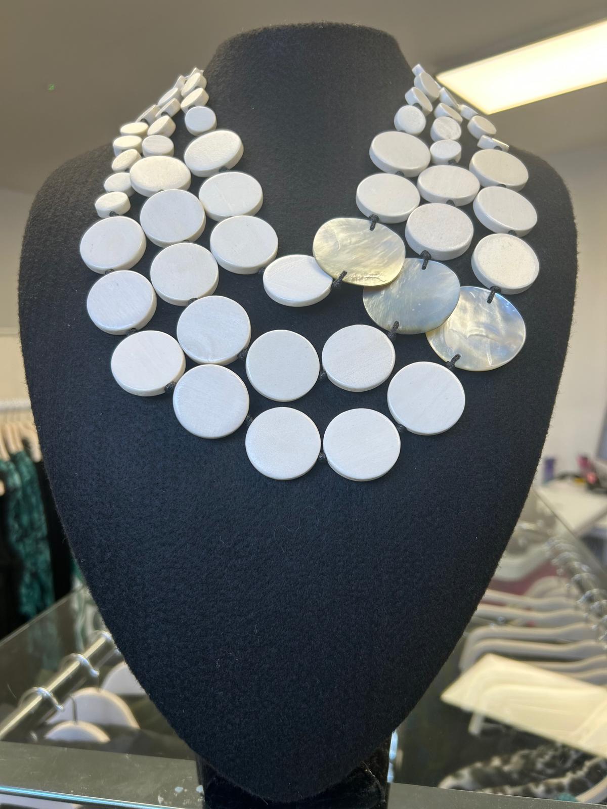 Zoya Disc/Shell Necklace