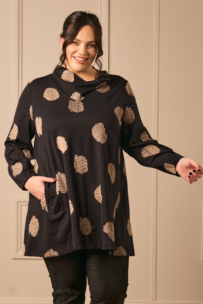 Noen jersey tunic - Black