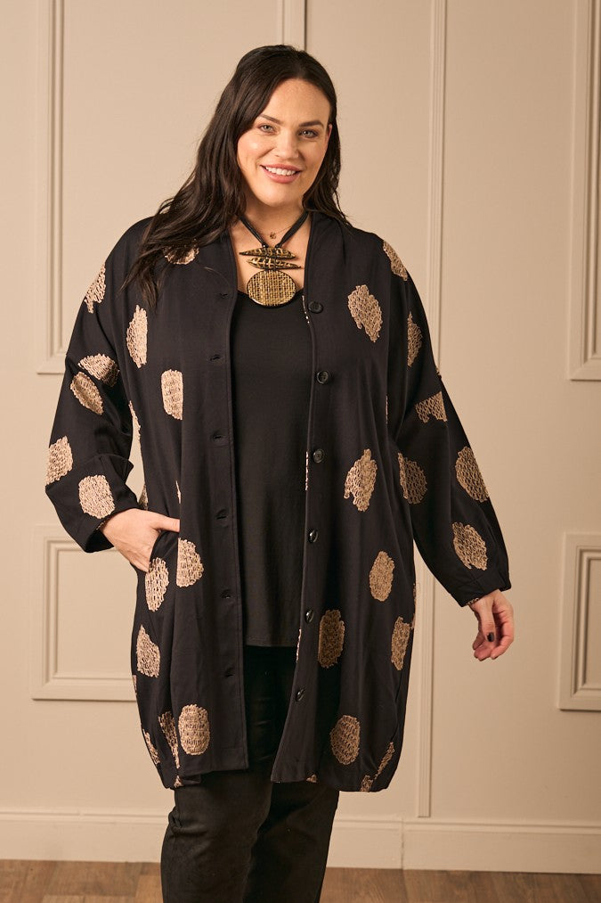 Noen jersey jacket - Black