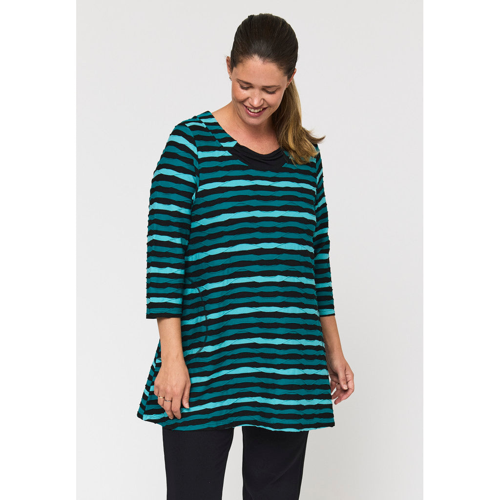Pont Neuf Jola Tea jersey tunic - Petrol
