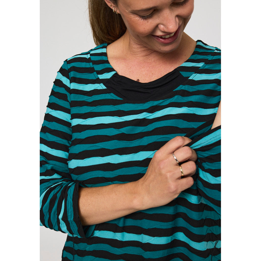 Pont Neuf Jola Tea jersey tunic - Petrol