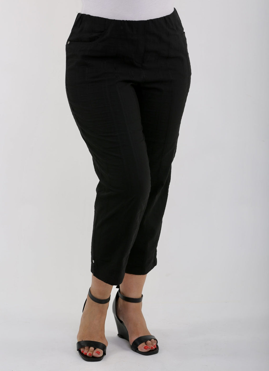 KJ Brand Wash & Go crops - Black