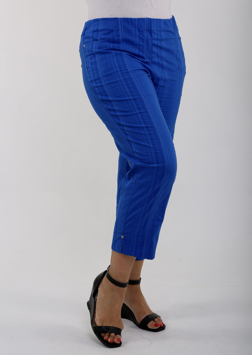 KJ Brand Wash & Go crops - Cobalt