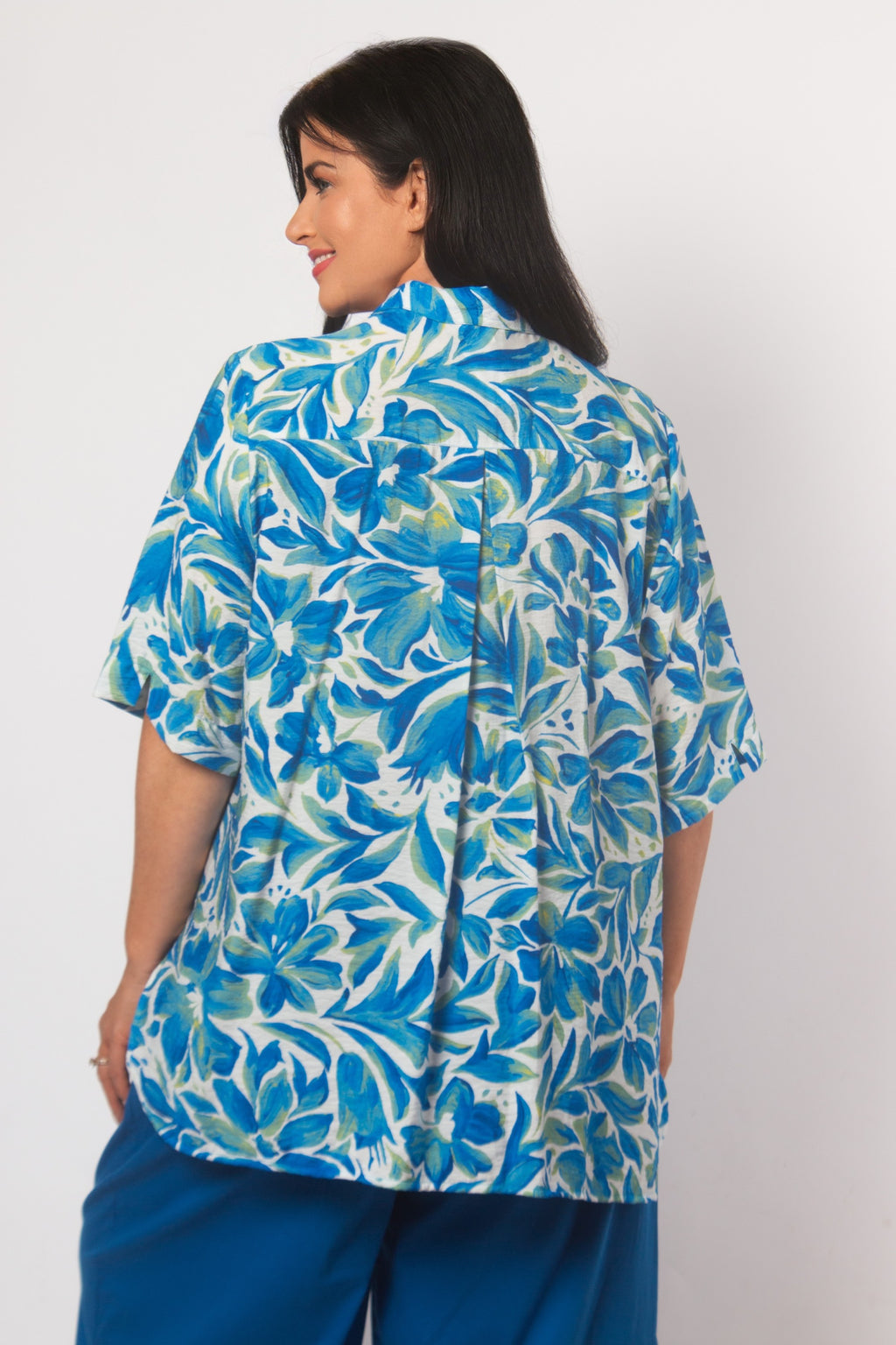 KJ Brand floral shirt - Blue