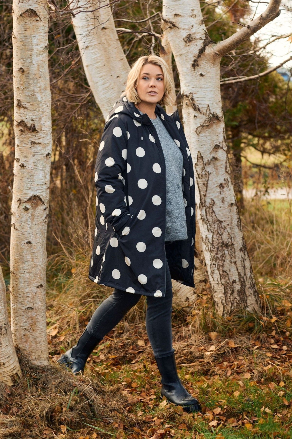 Ciso spot puffa jacket - Black