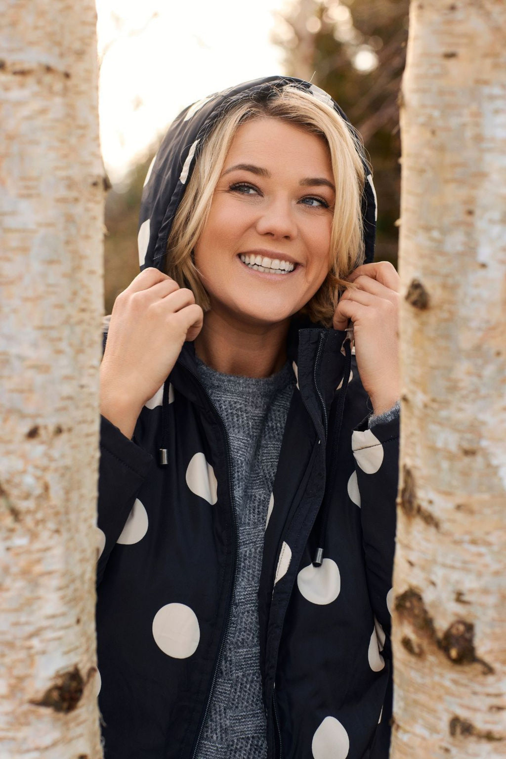 Ciso spot puffa jacket - Black