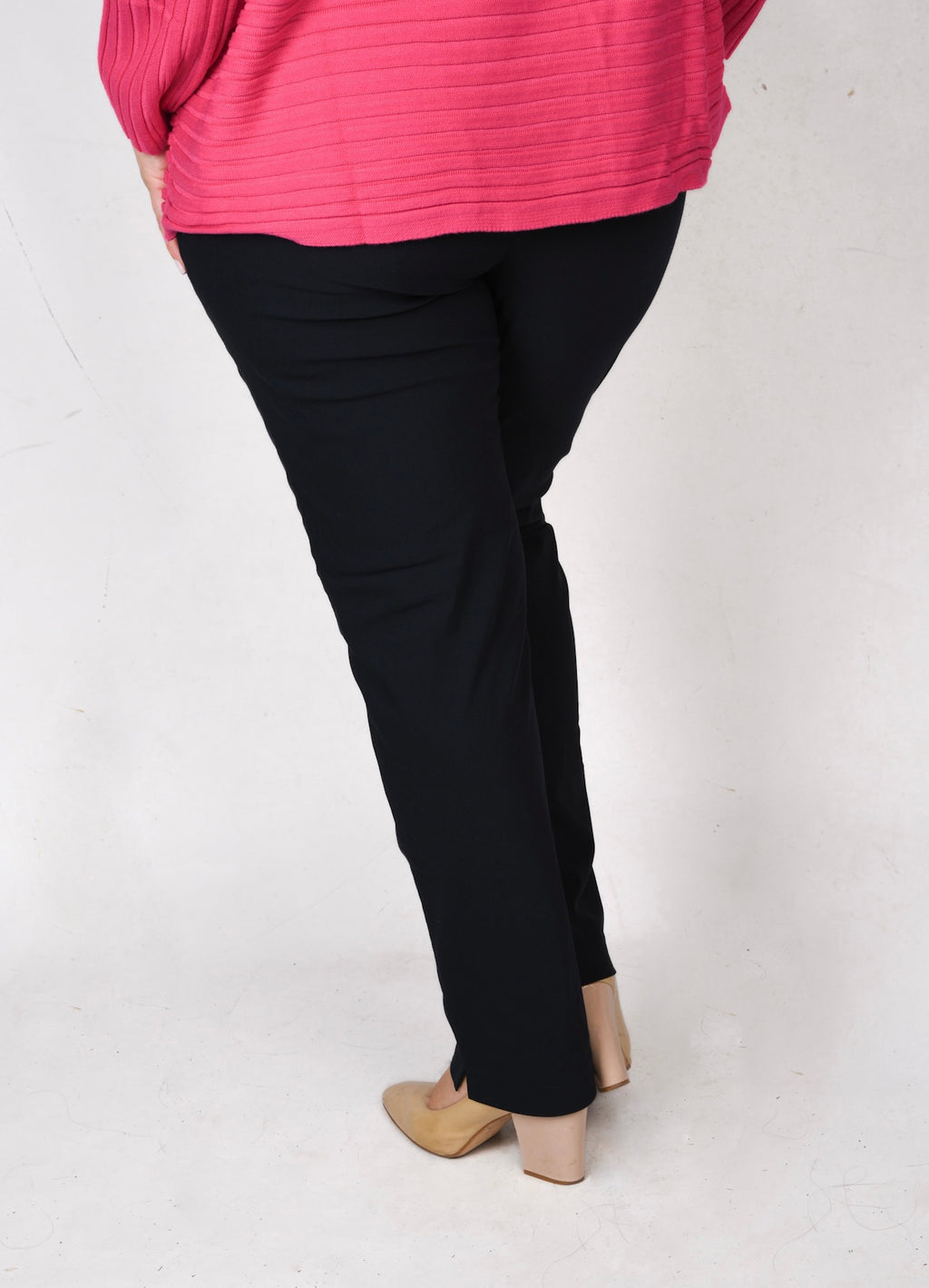 Mona Lisa Straight Stretch Trousers - Navy