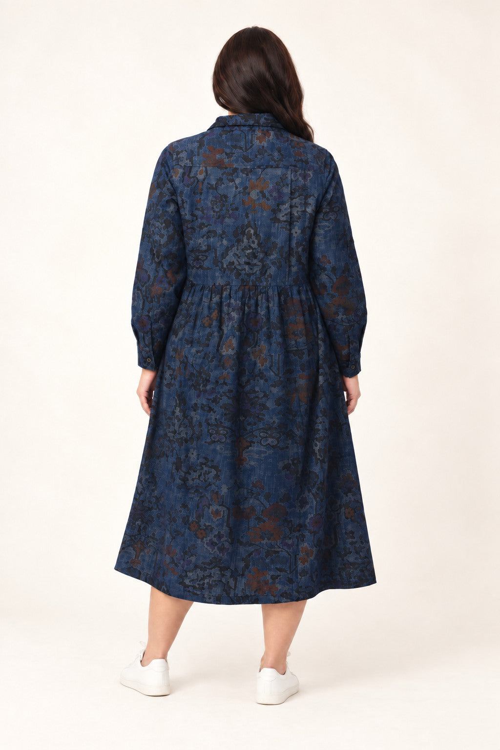 Orientique Tabriz shirt dress - Denim print