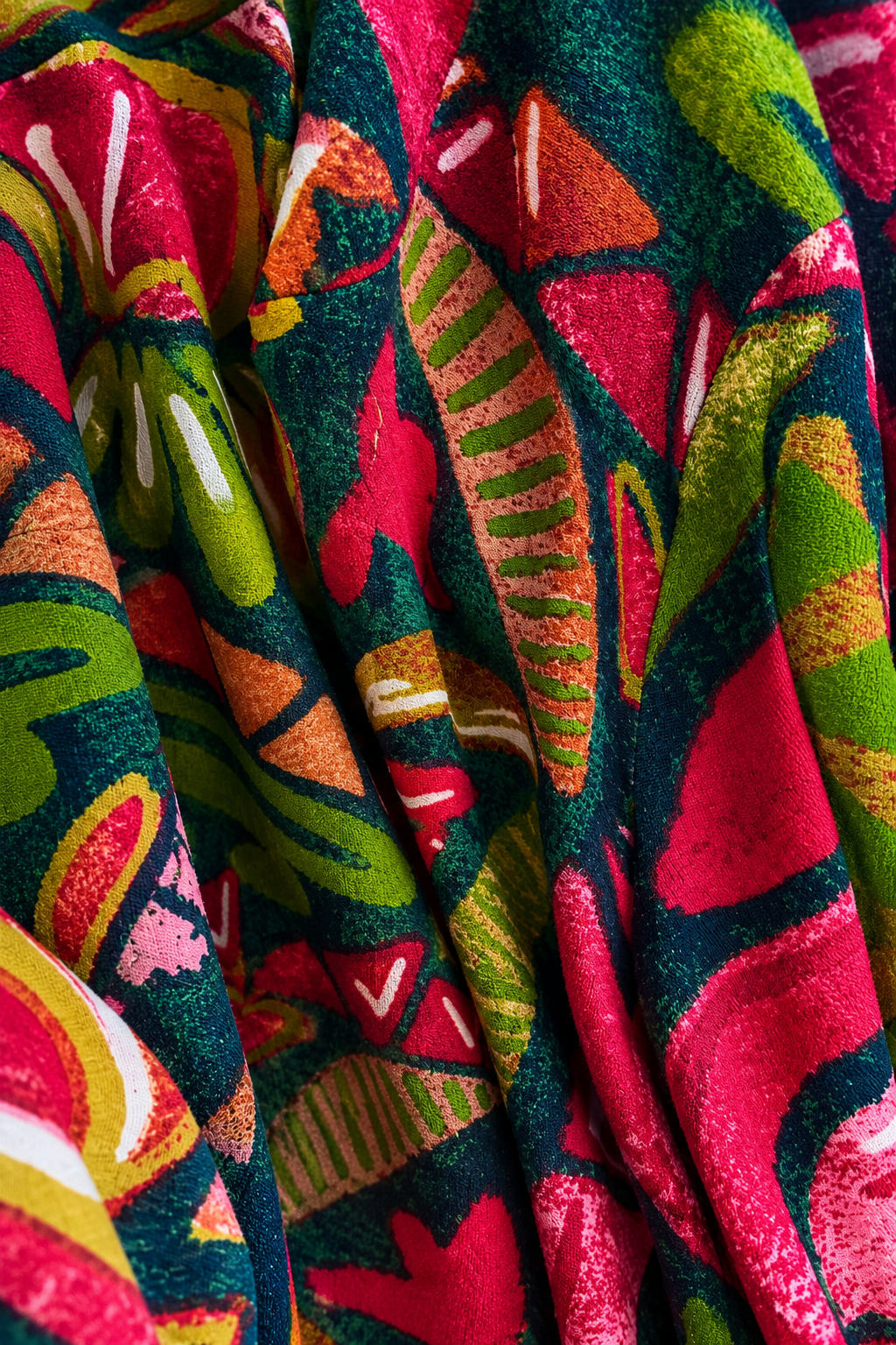 Orientique Tropical velour tunic - Floral