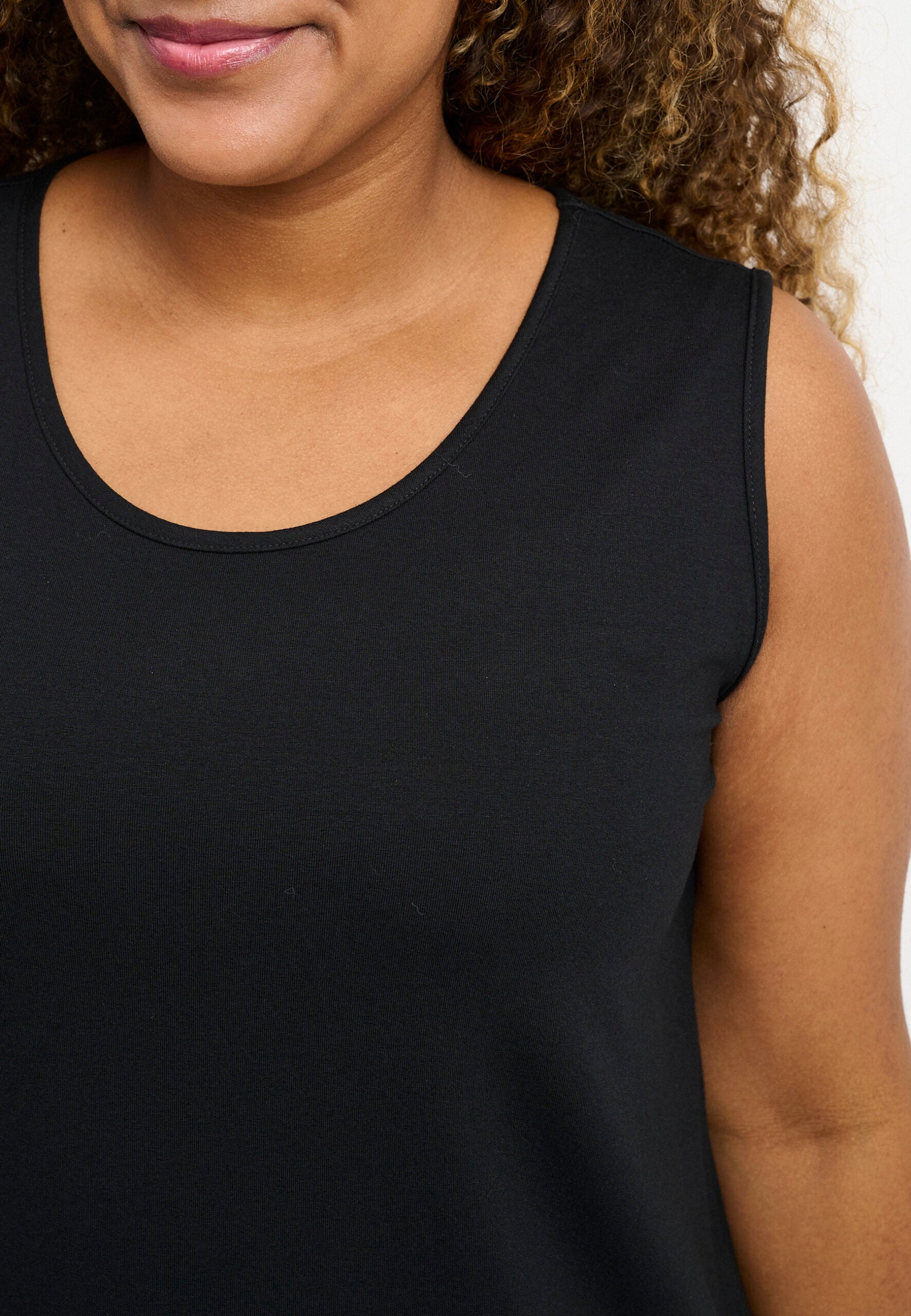 Pont Neuf Runa jersey vest - Black/Sand