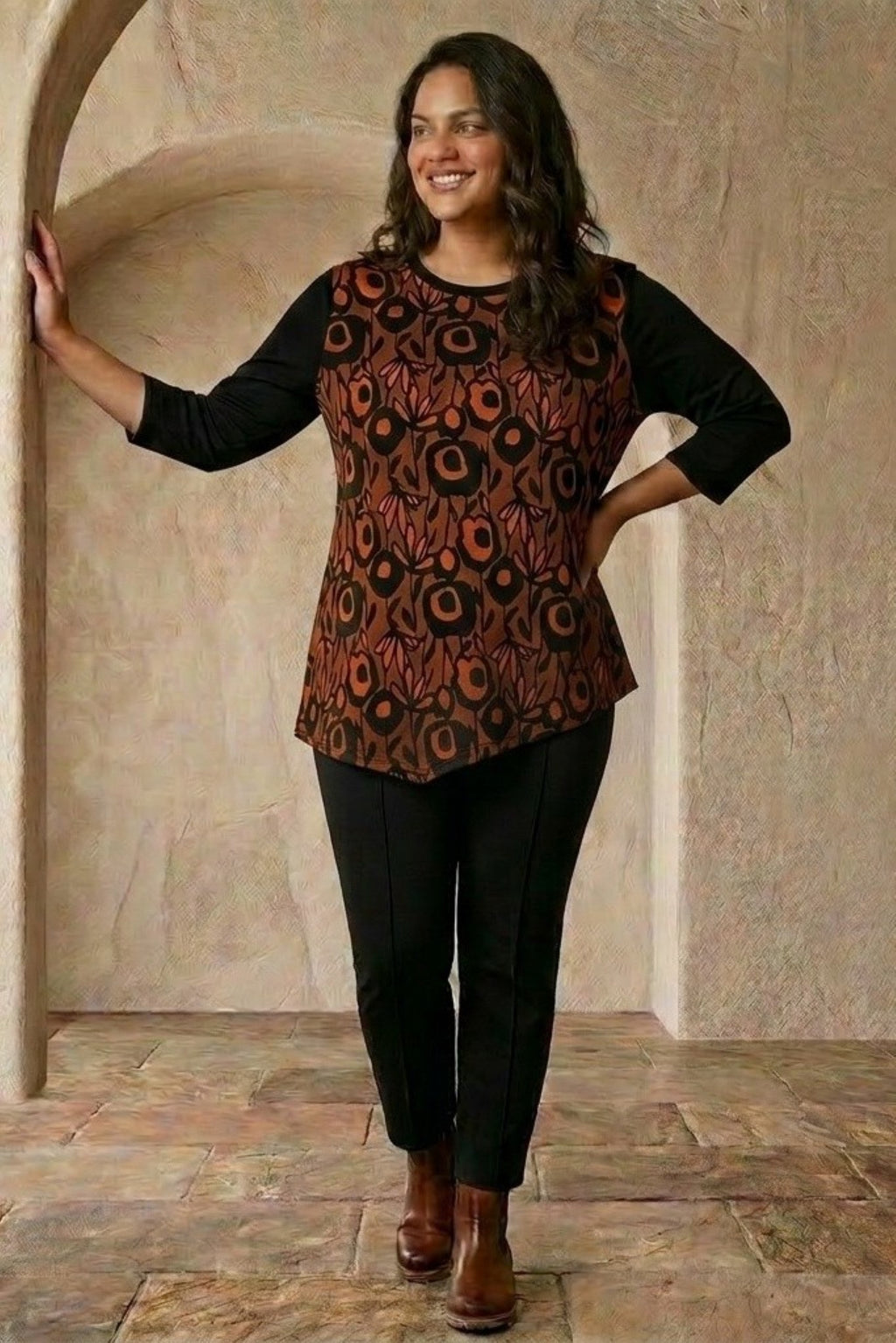 Pont Neuf Celeste top - Russet