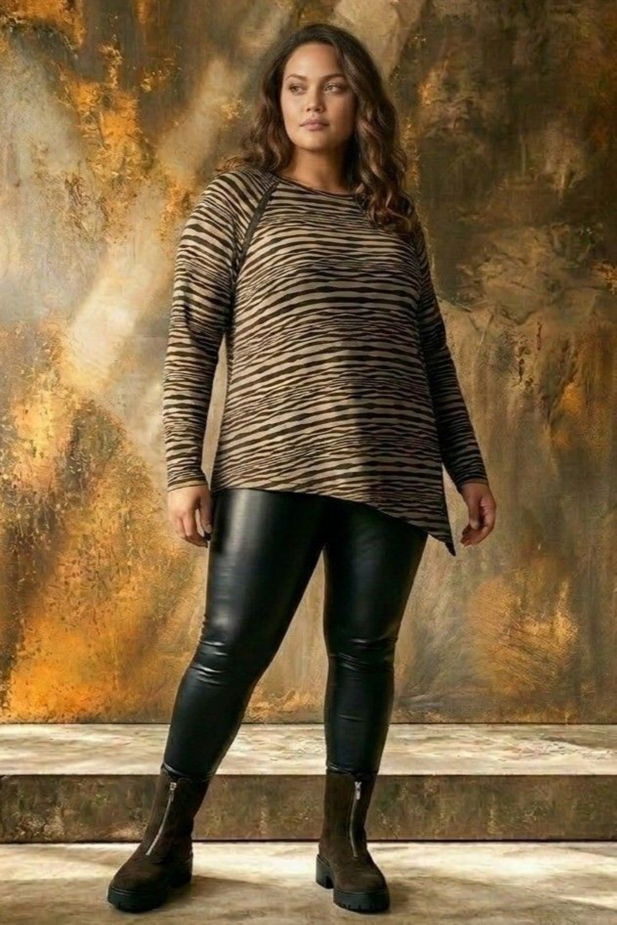 Pont Neuf Roosi wave tunic - Taupe
