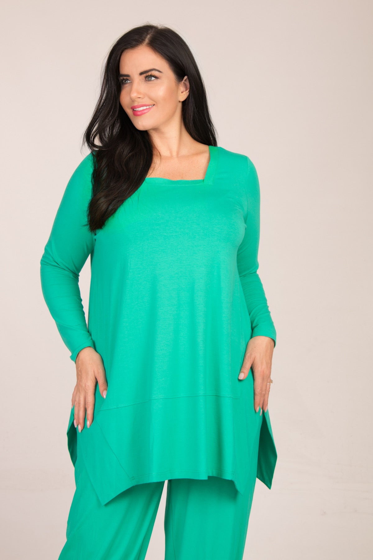 Noen jersey panel tunic - Mint
