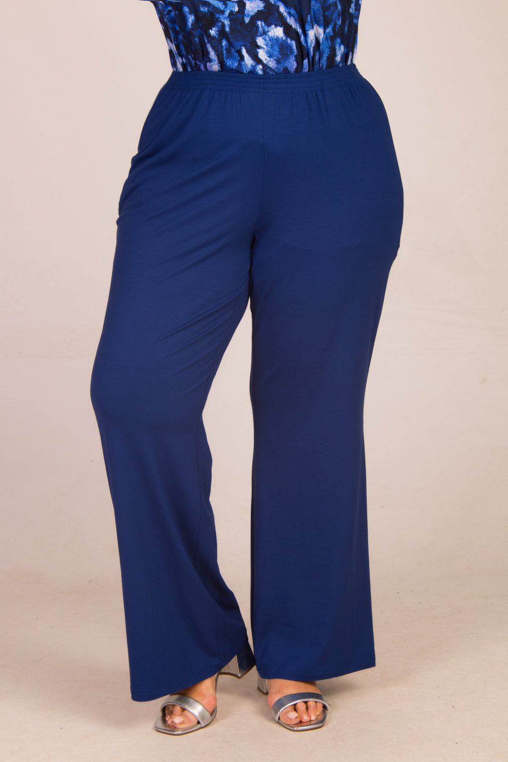 Exelle Balo jersey palazzos - True Blue