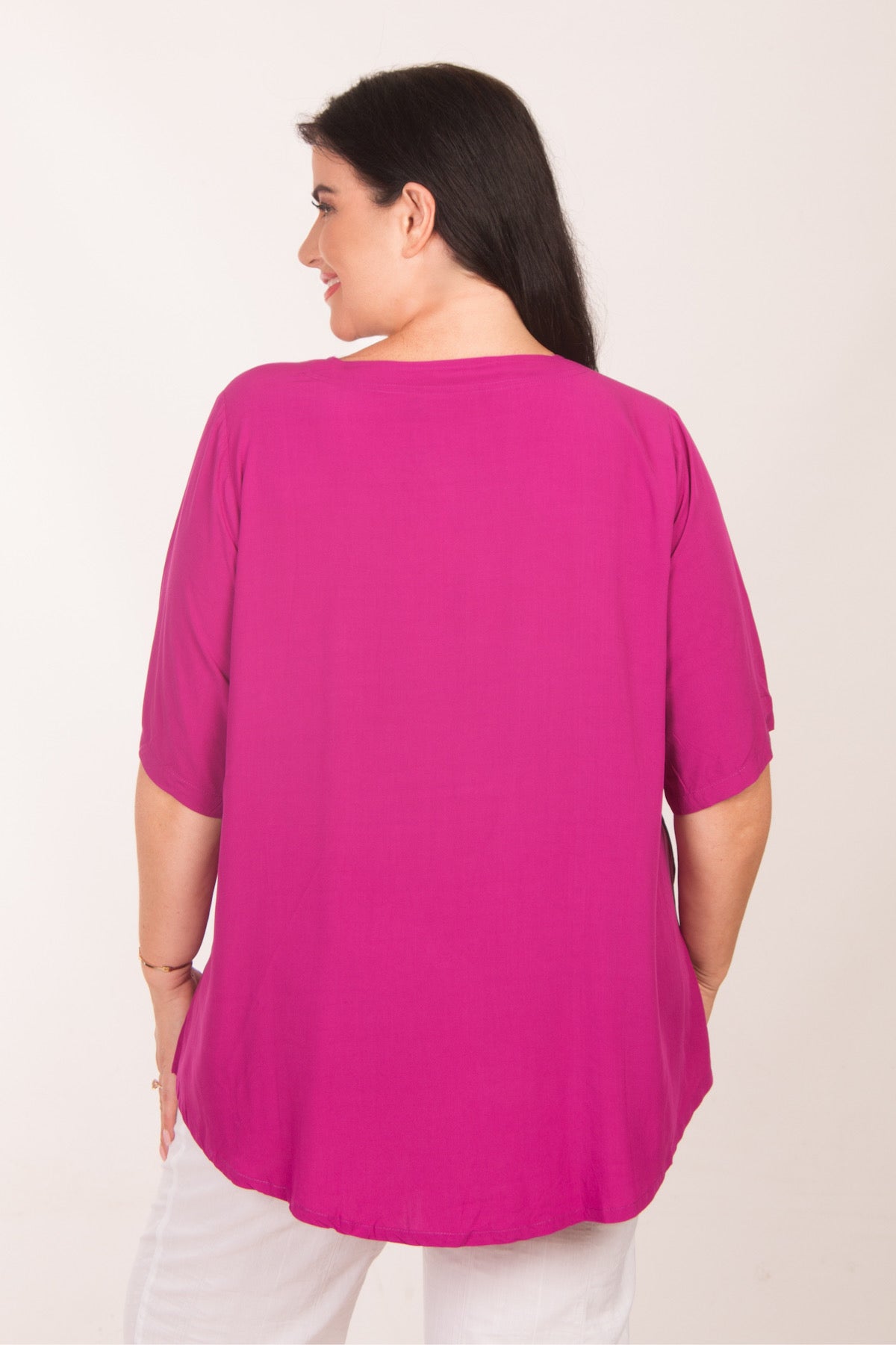 Angel Circle swing top - Magenta