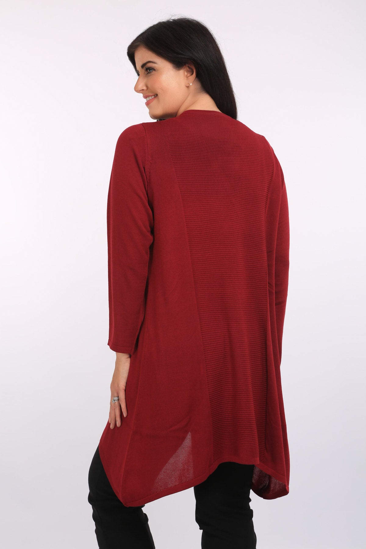 Pont Neuf Amicia waterfall cardi - Burgundy