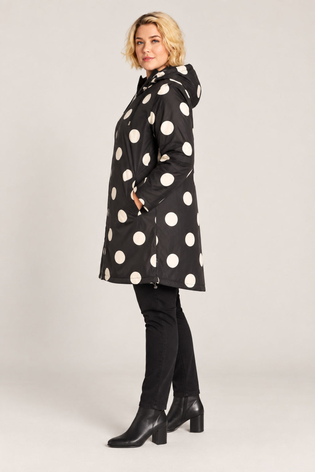 Ciso spot puffa jacket - Black