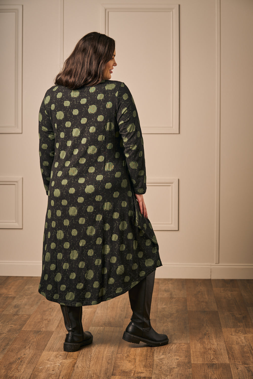 Orientique jersey bubble dress - Black