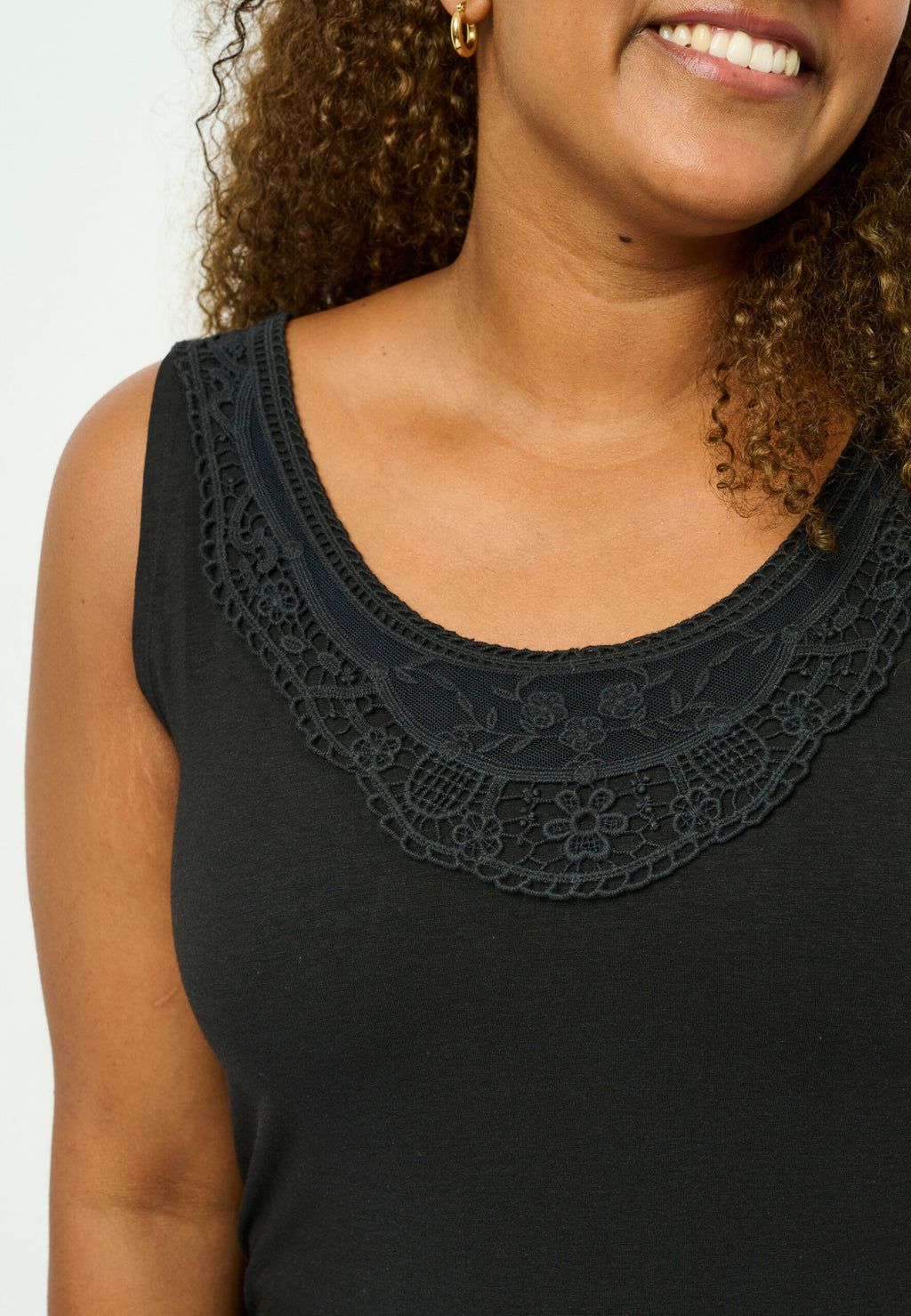 Pont Neuf Nibbi bamboo vest - Black