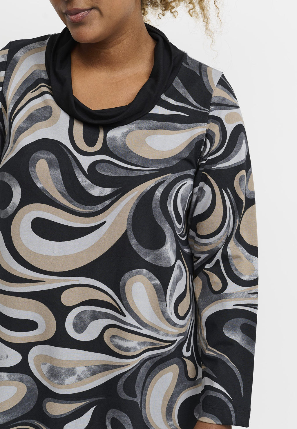 Pont Neuf Uma jersey print tunic/dress - Grey