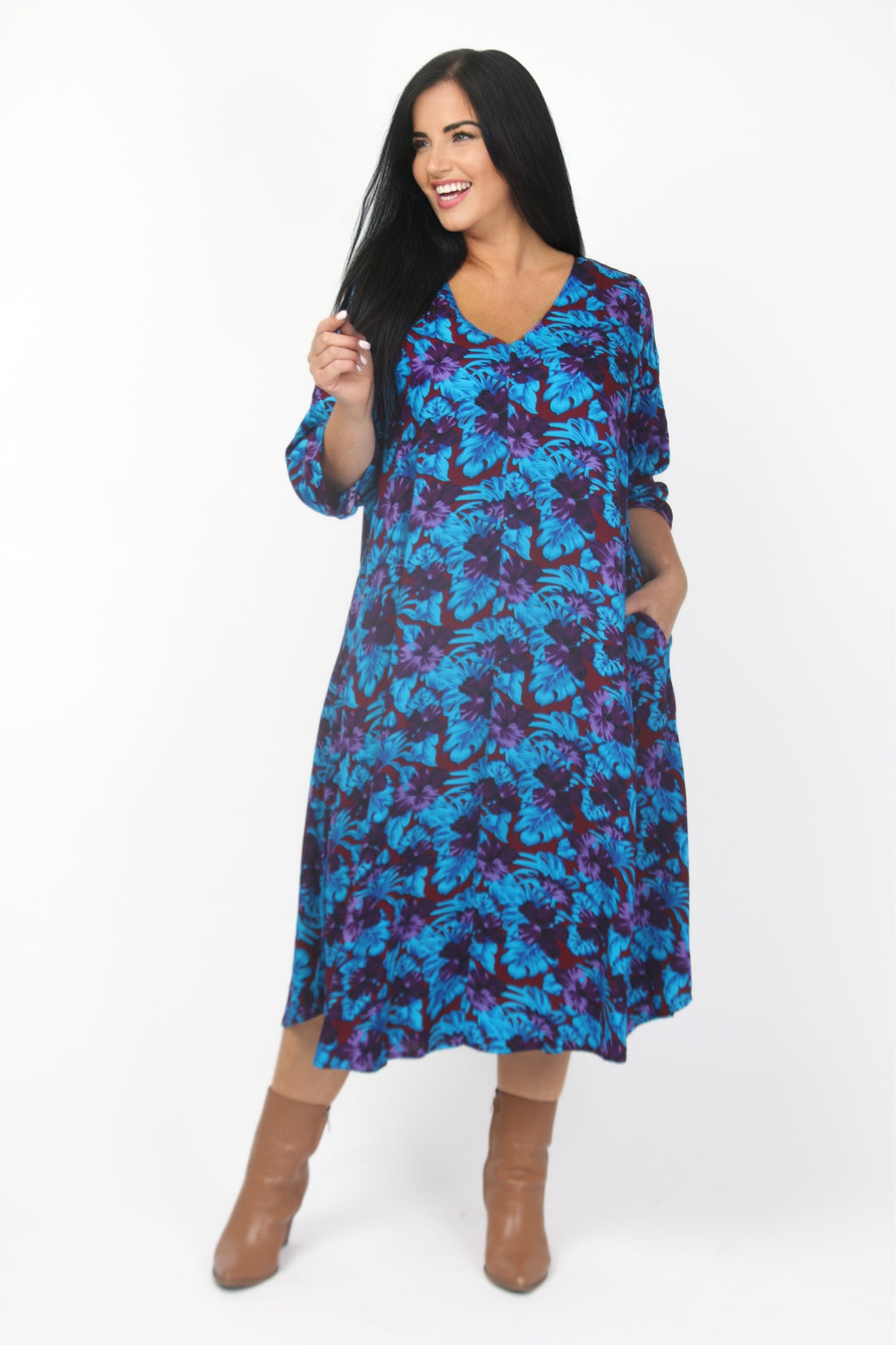 Angel Circle A line dress - Purple