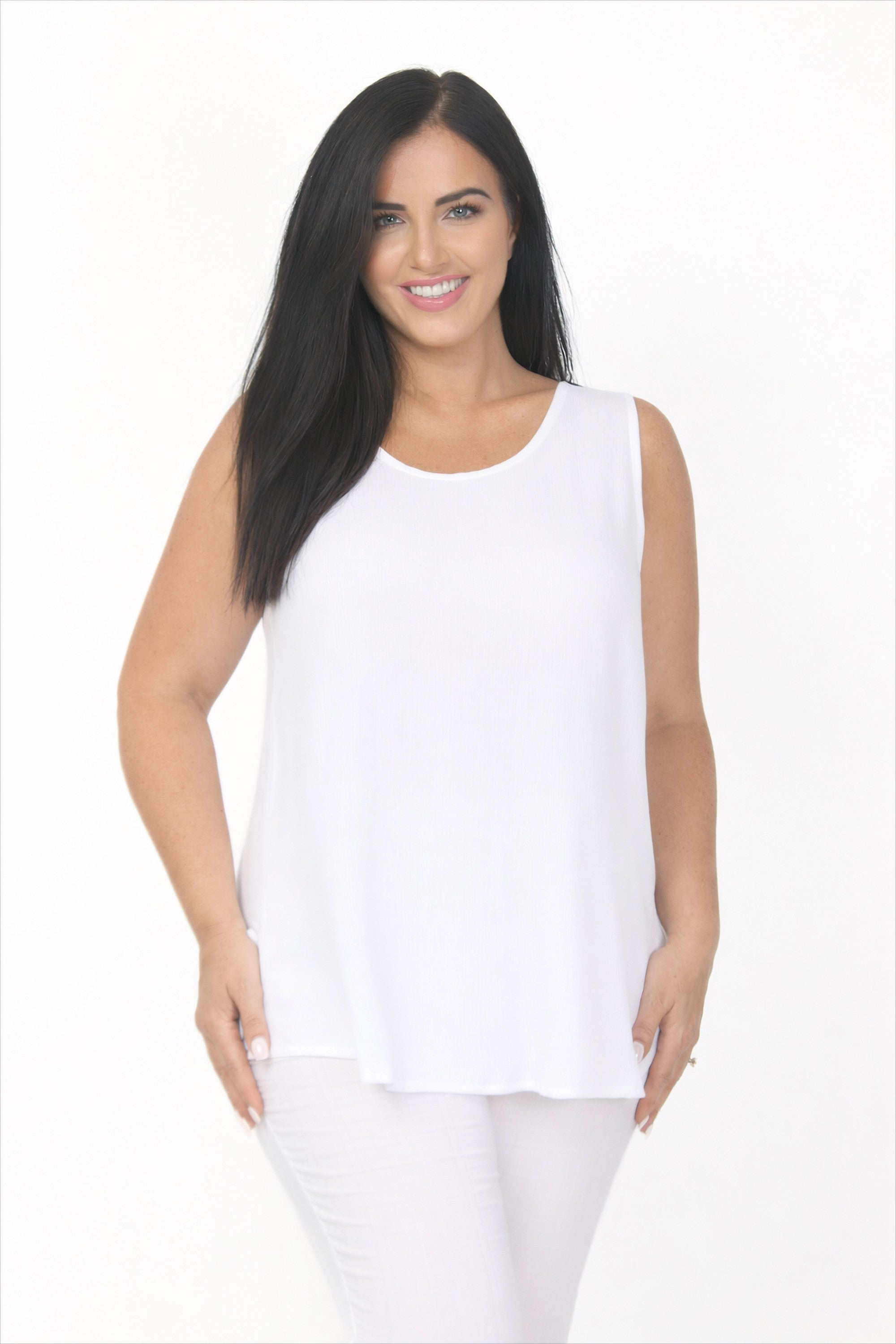 Angel Circle plain vest - White