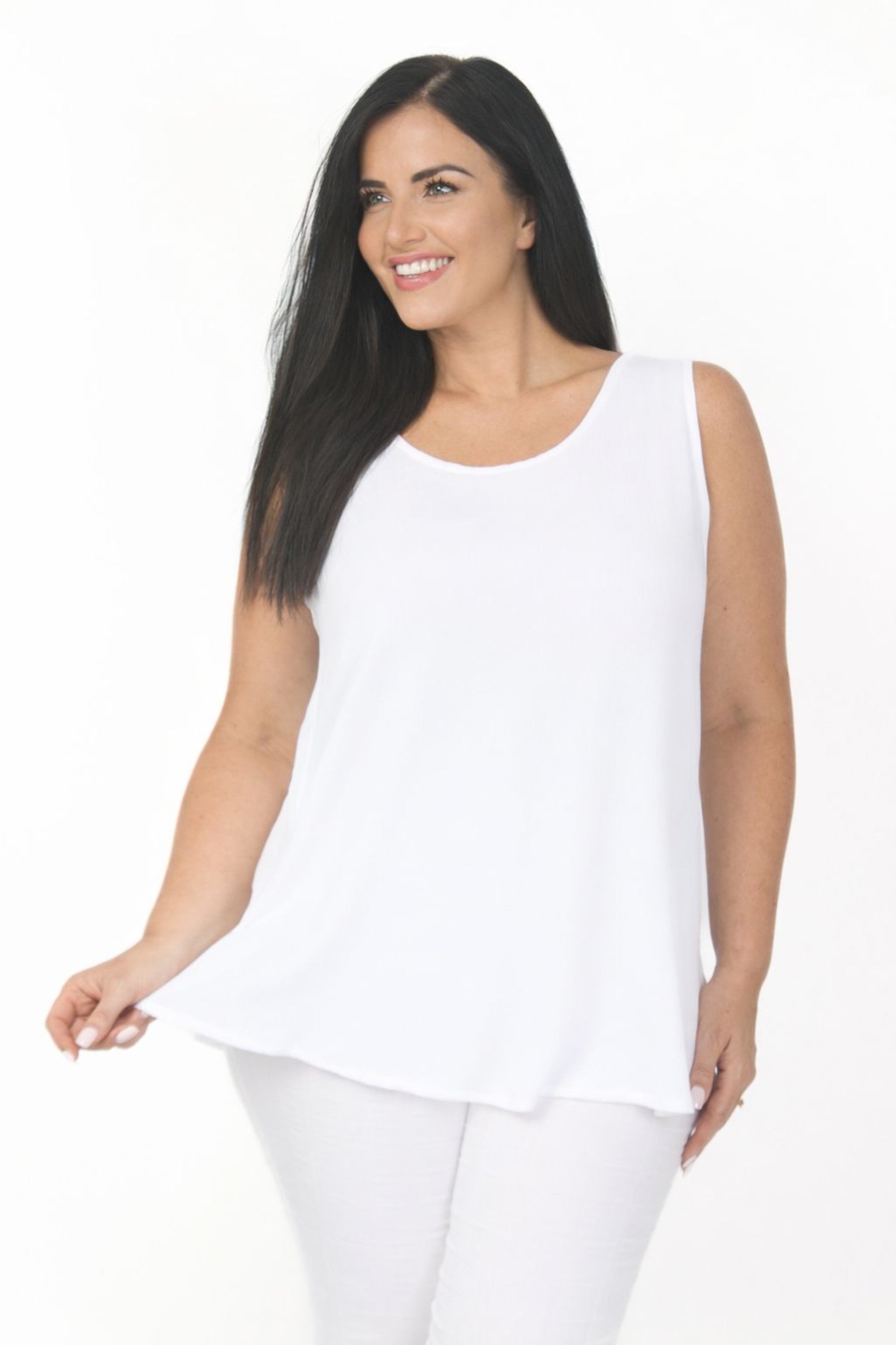 Angel Circle plain vest - White