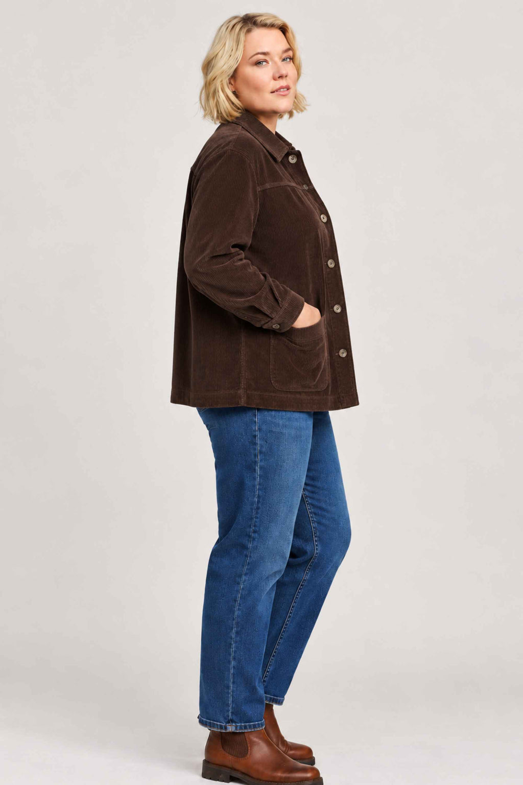 Ciso cord shacket - Fudge