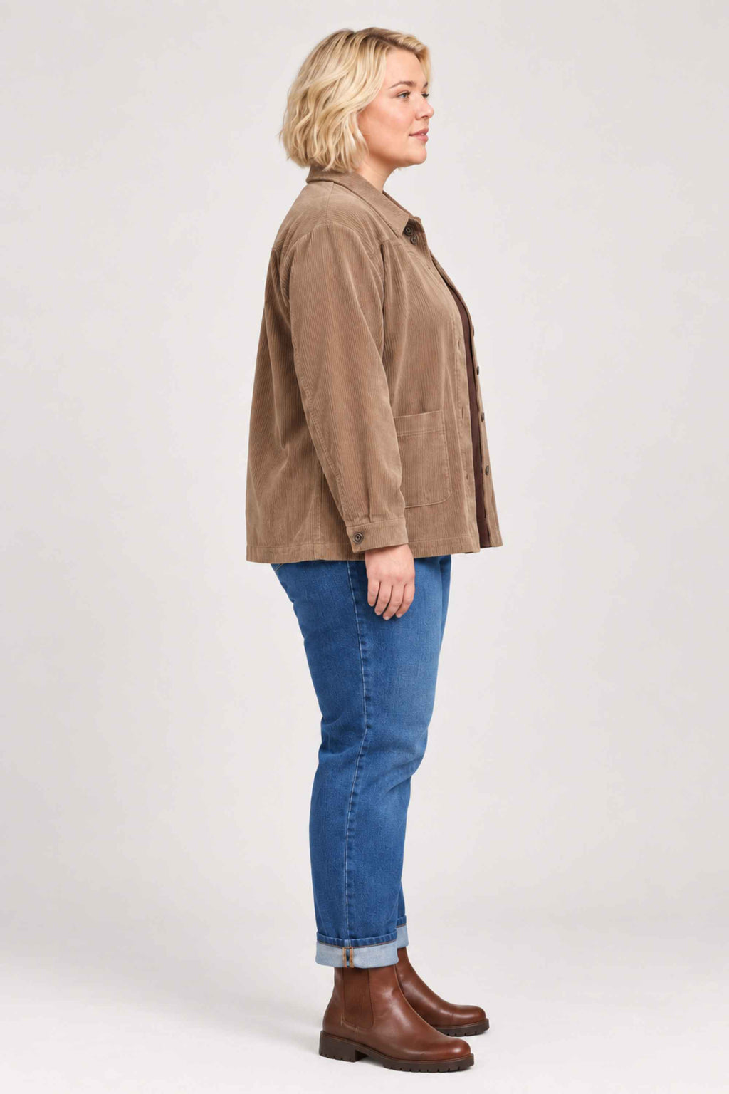 Ciso cord shacket - Mink