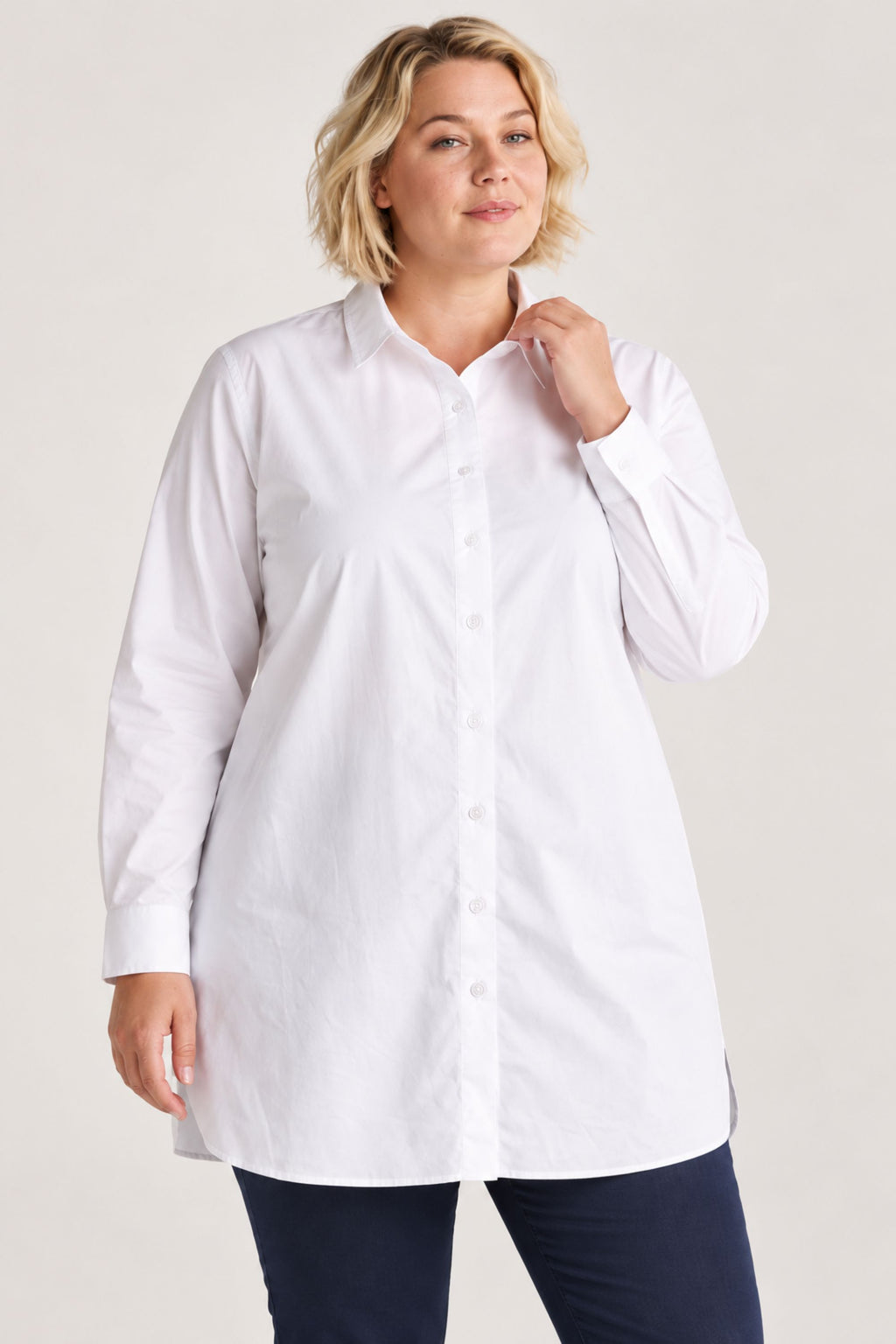 Ciso stretch shirt - White