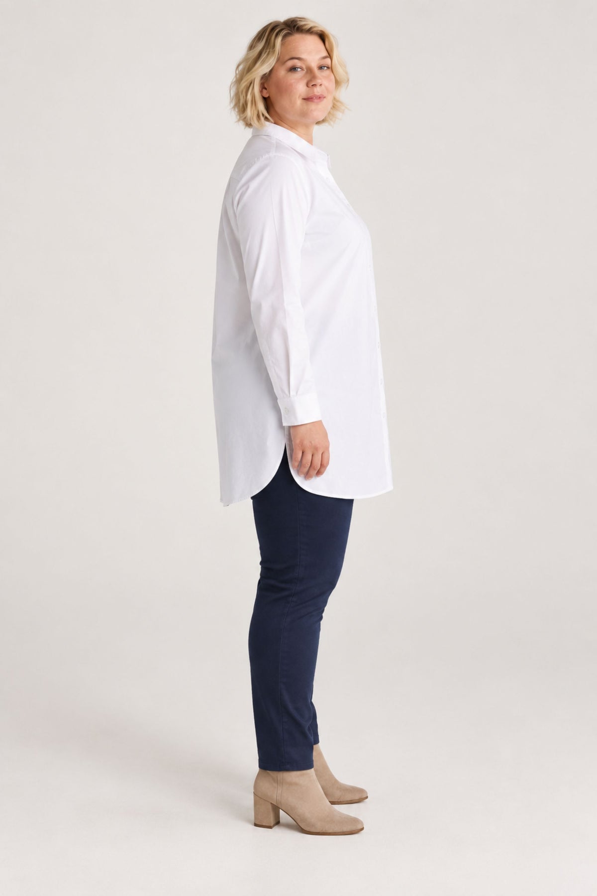 Ciso stretch shirt - White
