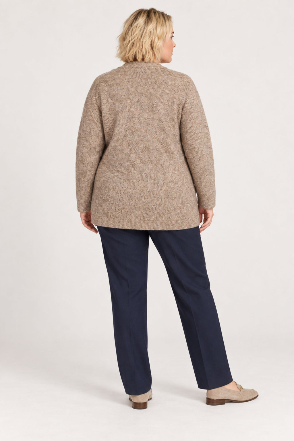 Ciso textured cardi - Beige