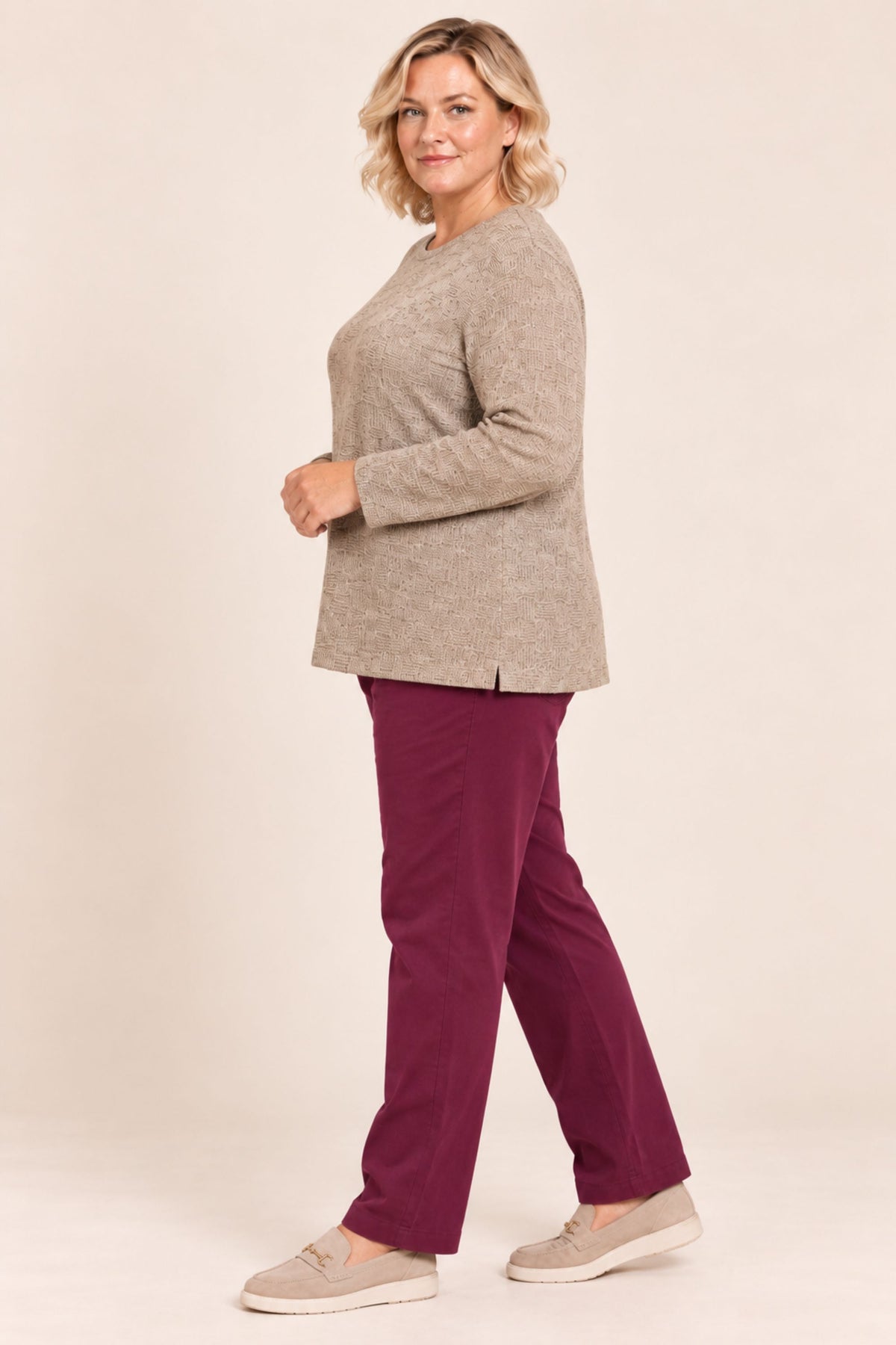 Ciso textured jumper - Beige