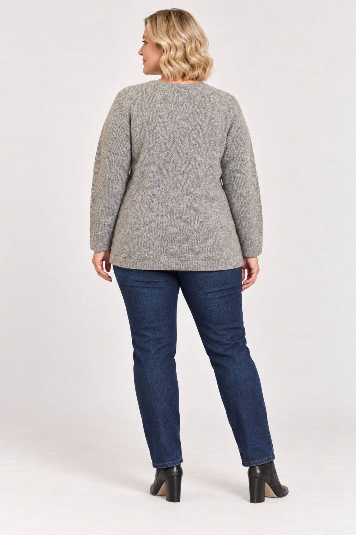 Ciso textured jumper - Silver Grey